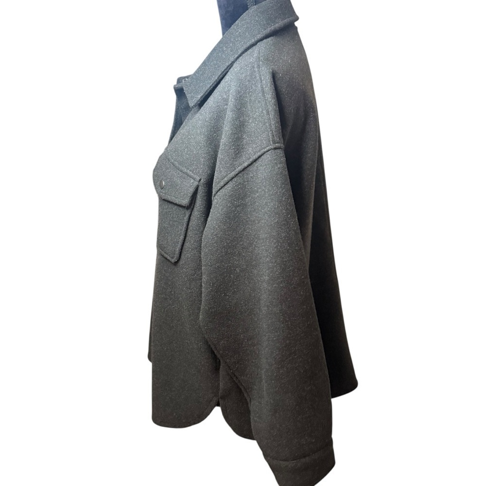 Thread & Supply | Charcoal Gray Thick Shirt Jacket with Pockets | Sz XL - Picture 4 of 8